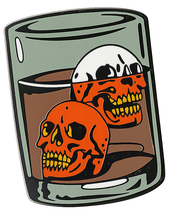 Death Cocktail Pin